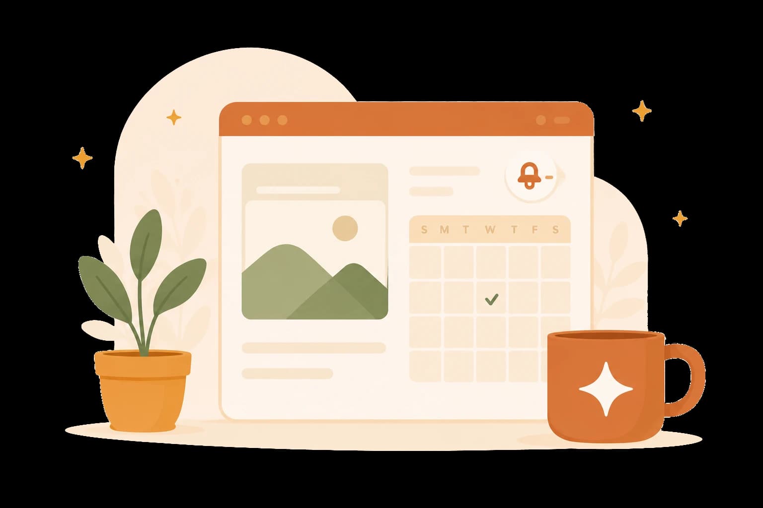 AI-generated marketing content scheduled across channels